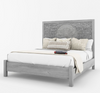 Grey Solid Wood King & Queen Size Bed