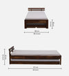 French Solid Wood Trundle Bed by D'DASS Store