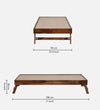 Liner Solid Wood Trundle Bed by D'DASS Store