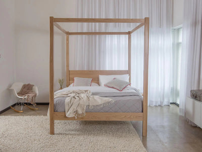Classic Solid Wood Four Poster Bed - D'DASS Store