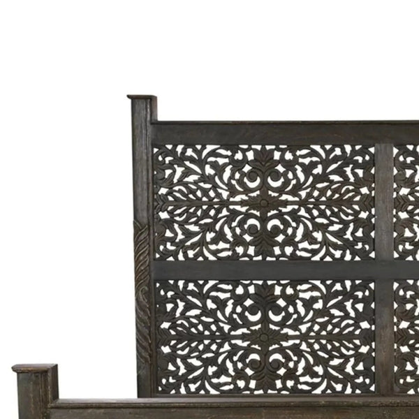 Odis HandCarved Wooden King & Queen Size Bed - D'DASS Store