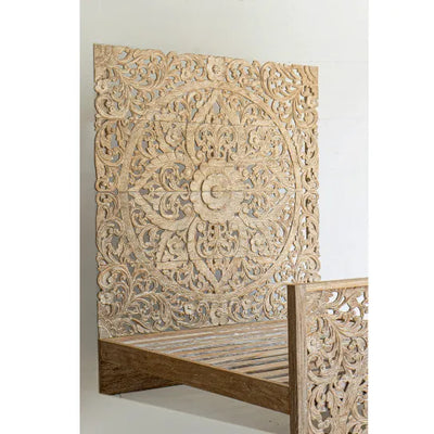 Jaipur Solid Wood King & Queen Size Bed - D'DASS Store