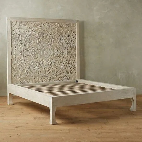 Morocco Solid Wood King & Queen Size Bed - D'DASS Store