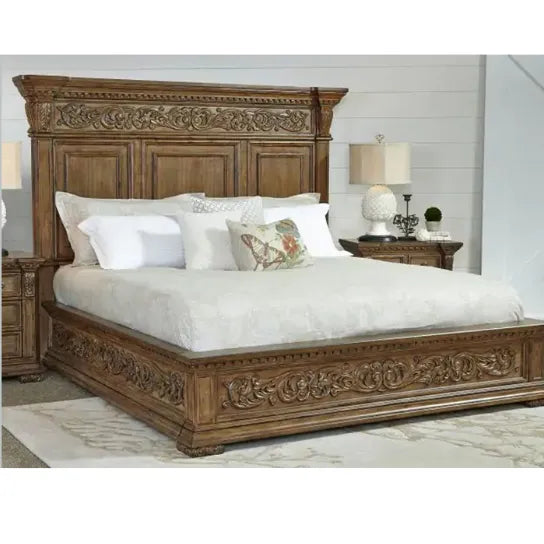 Heritage Solid Wood King & Queen Size Bed - D'DASS Store