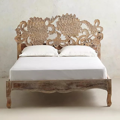 Hawaii Style Wooden King & Queen Size Bed