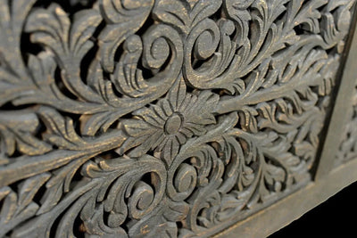 Odis HandCarved Wooden King & Queen Size Bed - D'DASS Store