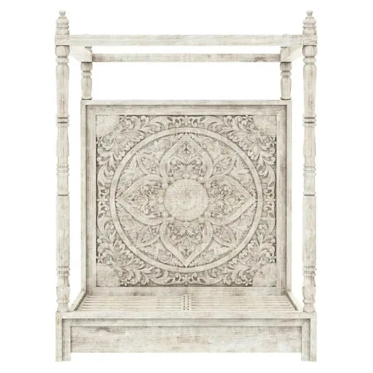 Heritage Canopy Solid Wood Four Poster Bed - D'DASS Store