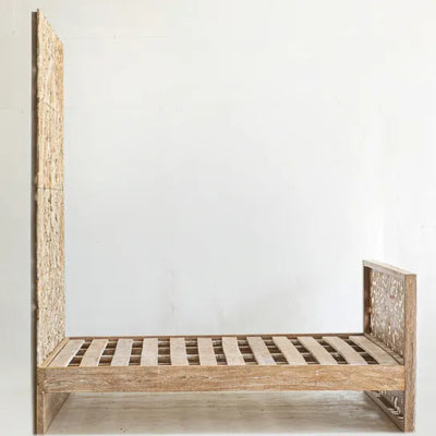 Jaipur Solid Wood King & Queen Size Bed - D'DASS Store