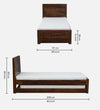Liner Solid Wood Trundle Bed by D'DASS Store - D'DASS Store