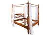 Modern Canopy Solid Wood 4 Poster Bed