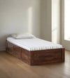 Solid Wood Single & Double Size Storage Bed by D'DASS Store