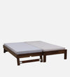 Wooden Double Trundle Bed by D'DASS Store