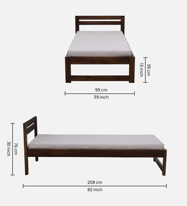 Hostlz Solid Wood Single & Double Size Bed - D'DASS Store