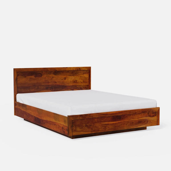 Bassil Solid Wood King & Queen Size Storage Bed - D'DASS Store