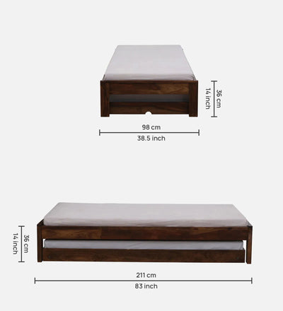 Wooden Double Trundle Bed by D'DASS Store - D'DASS Store
