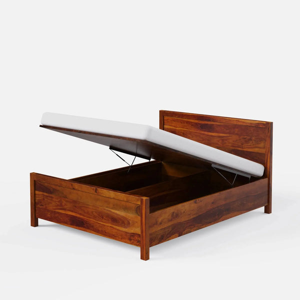 Classic Solid Wood King & Queen Size Storage Bed - D'DASS Store