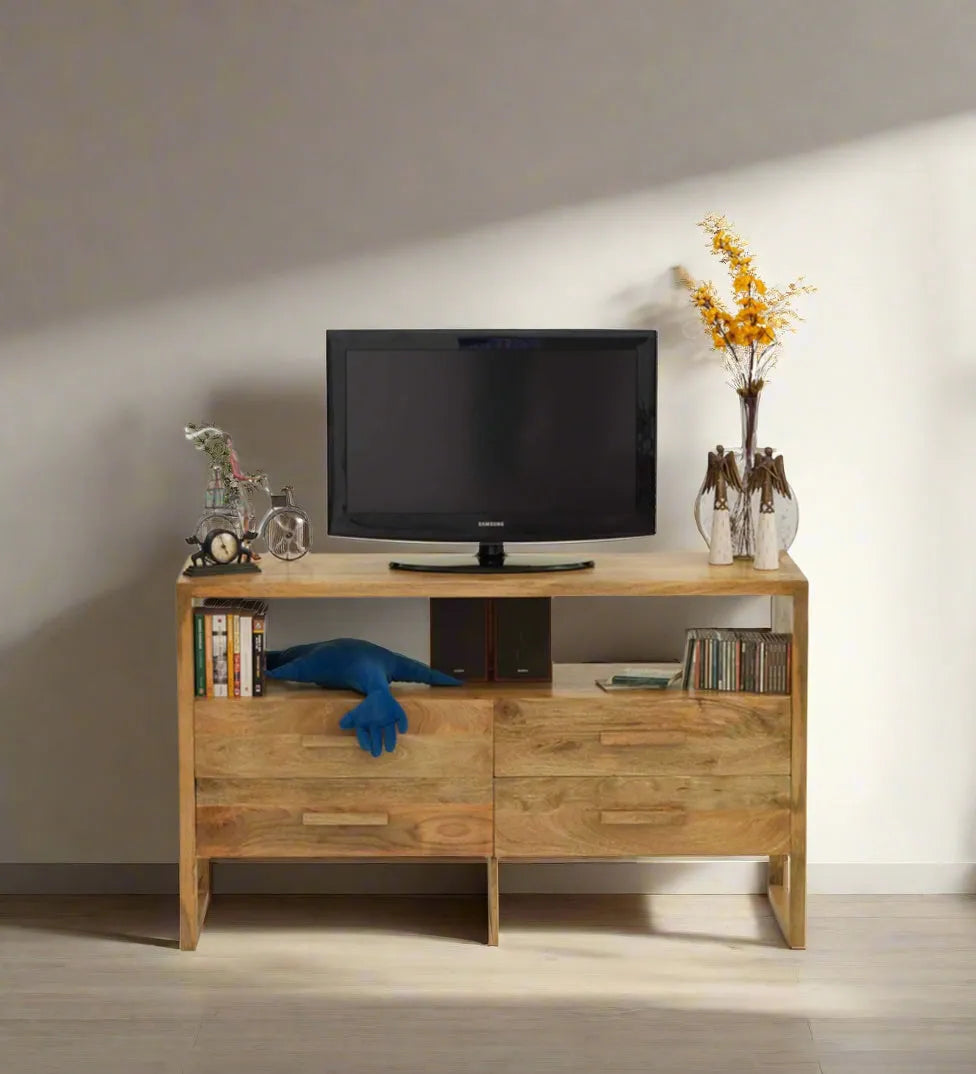 Buy The Serene Grid Console TV Unit at Best Price by D'DASS Store