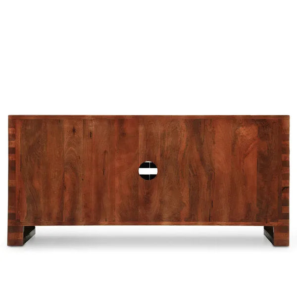 Walnut Crest Display TV unit - D'DASS Store