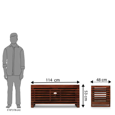 Walnut Crest Display TV unit - D'DASS Store