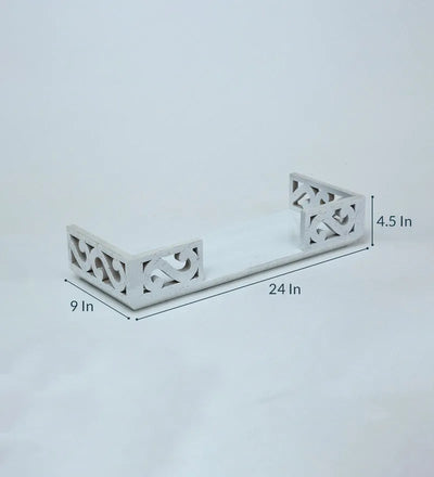Wall Hanging Marble Home temple Pooja Shelf | DDASSWT131WMarble - D'DASS Store