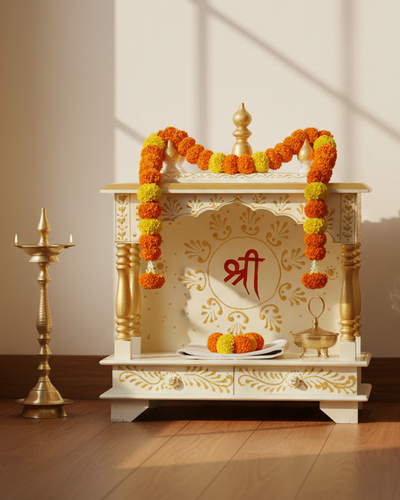 Wall Hanging Puja Temple Sheesham and MDF Wooden For Home | DDASSWT1822SHRI - D'DASS Store