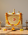 Wall Hanging Sheesham MDF Wooden Pooja Temple Puja Mandap For Office | DDASSWT1822OM - D'DASS Store