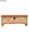 HandCarved Decorative Wooden Trunk & Storage Box