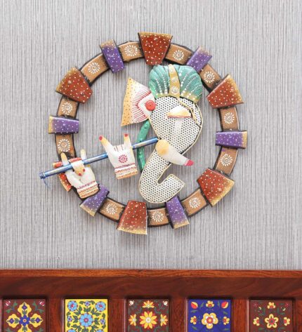 multicolour iron gajanand wall hanging for d cor by d dass multicolour iron gajanand wall hanging fo gk1ndq