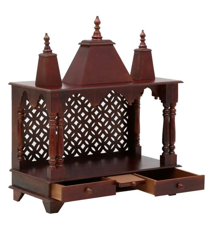 honeywood sheesham mdf wooden temple for pooja in home office honeywood sheesham mdf wooden te wazohr