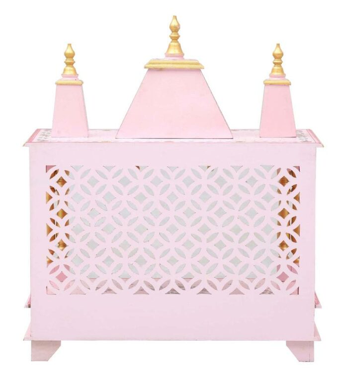 pink sheesham mdf wooden temple for pooja in home office pink sheesham mdf wooden temple for p sbyqbr