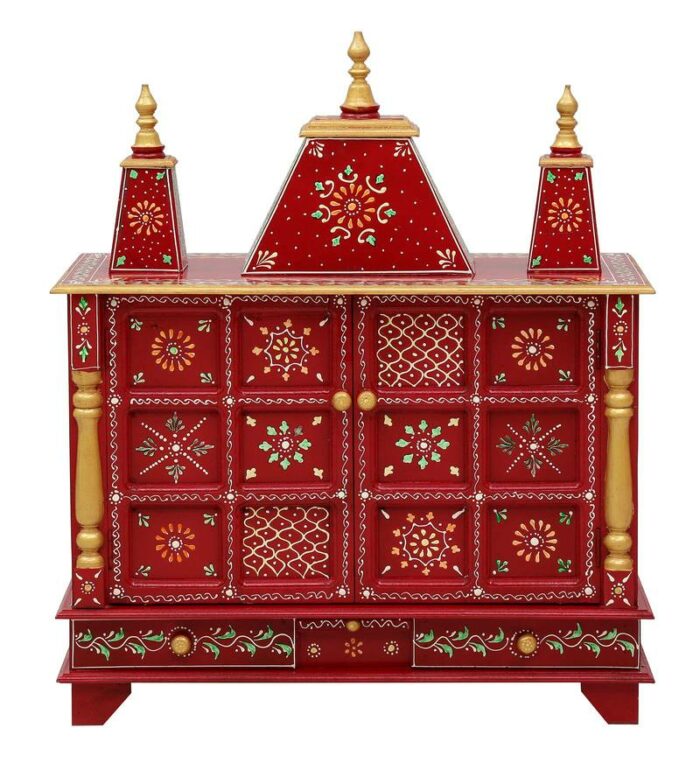 red sheesham mdf wooden temple for pooja in home office red sheesham mdf wooden temple for poo bffcir