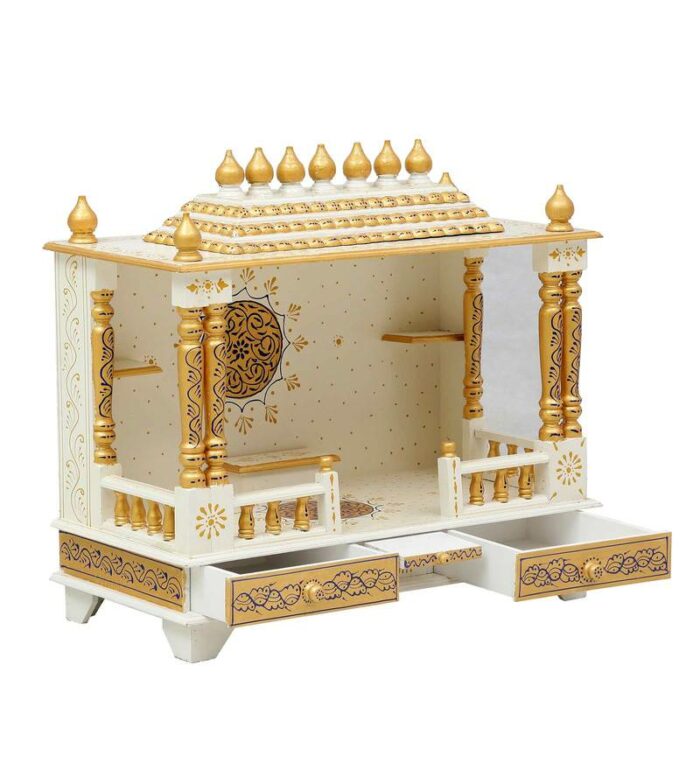 white sheesham mdf wooden pooja mandir without door by d dass white sheesham mdf wooden pooja m oqyips