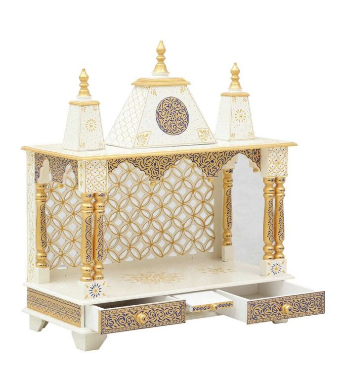 white sheesham mdf wooden pooja mandir without door by d dass white sheesham mdf wooden pooja m qfhmy5