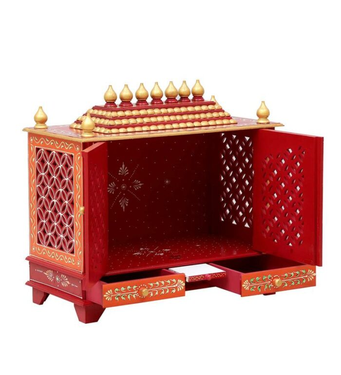 white sheesham mdf wooden temple for pooja in home office white sheesham mdf wooden temple for her4ob