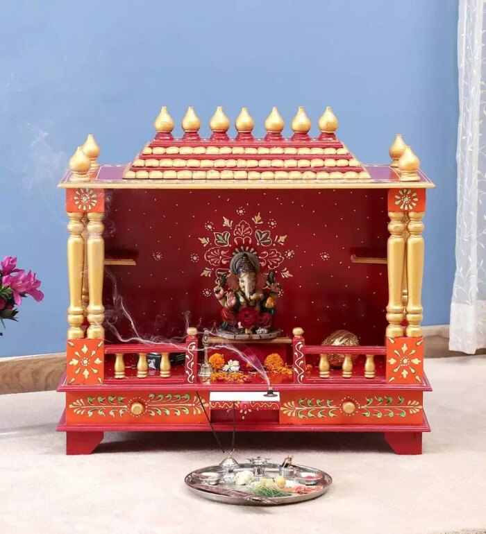 white sheesham mdf wooden temple for pooja in home office white sheesham mdf wooden temple for qi2o8h