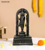 Shri Ram Lalla Idol Miniature Sculpture Height 6 Inch, Shri Ram Murti, Balak Ram Mandir Ayodhya Black 3D Printed Statue for Home temple